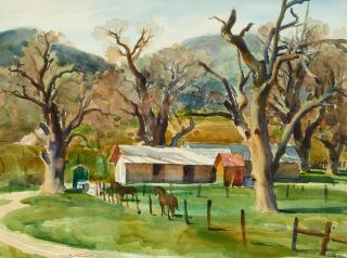 Emil Jean Kosa, Jr. - Ranch with Horses