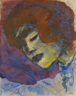 Emil Nolde - Bildnis Einer Frau (Rotes Haar) (Portrait Of A Woman (Red Hair))