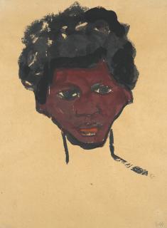 Emil Nolde - Bildnis eines jungen Südseeinsulaners (en face)