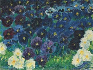 Emil Nolde - Blaue Stiefmütterchen
