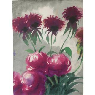 Emil Nolde - Blumen (Violette Blüten) (Flowers (Purple Blossoms))