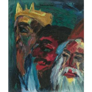 Emil Nolde - Die Heiligen Drei Könige (Typen) The Three Magi (Types)