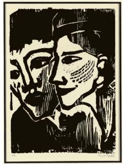 Emil Nolde - Doppelbildnis (Schiefler & Mosel 193 II)