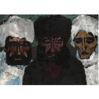 Emil Nolde - Drei Russen (Iii) (Three Russians Iii)