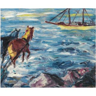 Emil Nolde - Einschiffung (Embarkation)