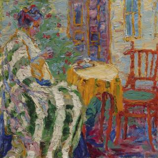 Emil Nolde - Frau Am Kleinen Tisch (Woman At A Small Table)