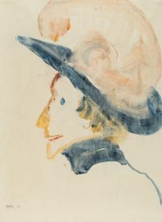 Emil Nolde - Frau mit Hut