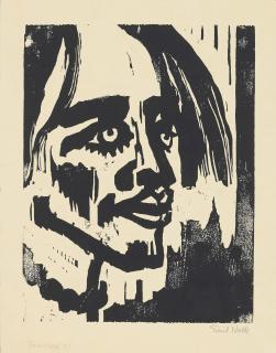 Emil Nolde - Frauenkopf II (S. & M. 115)