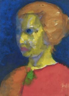 Emil Nolde - Frauenkopf