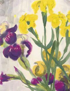 Emil Nolde - Gelbe Und Blaue Iris