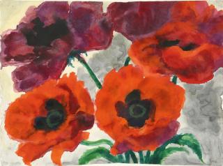 Emil Nolde - Große Mohnblumen.