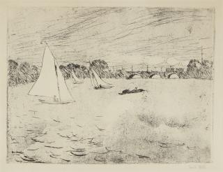 Emil Nolde - Hamburg, Alsterbassin (Schiefler/Mosel R 146)