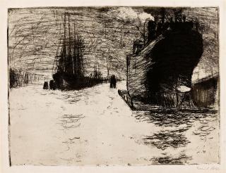 Emil Nolde - Hamburg, Reiherstiegdock