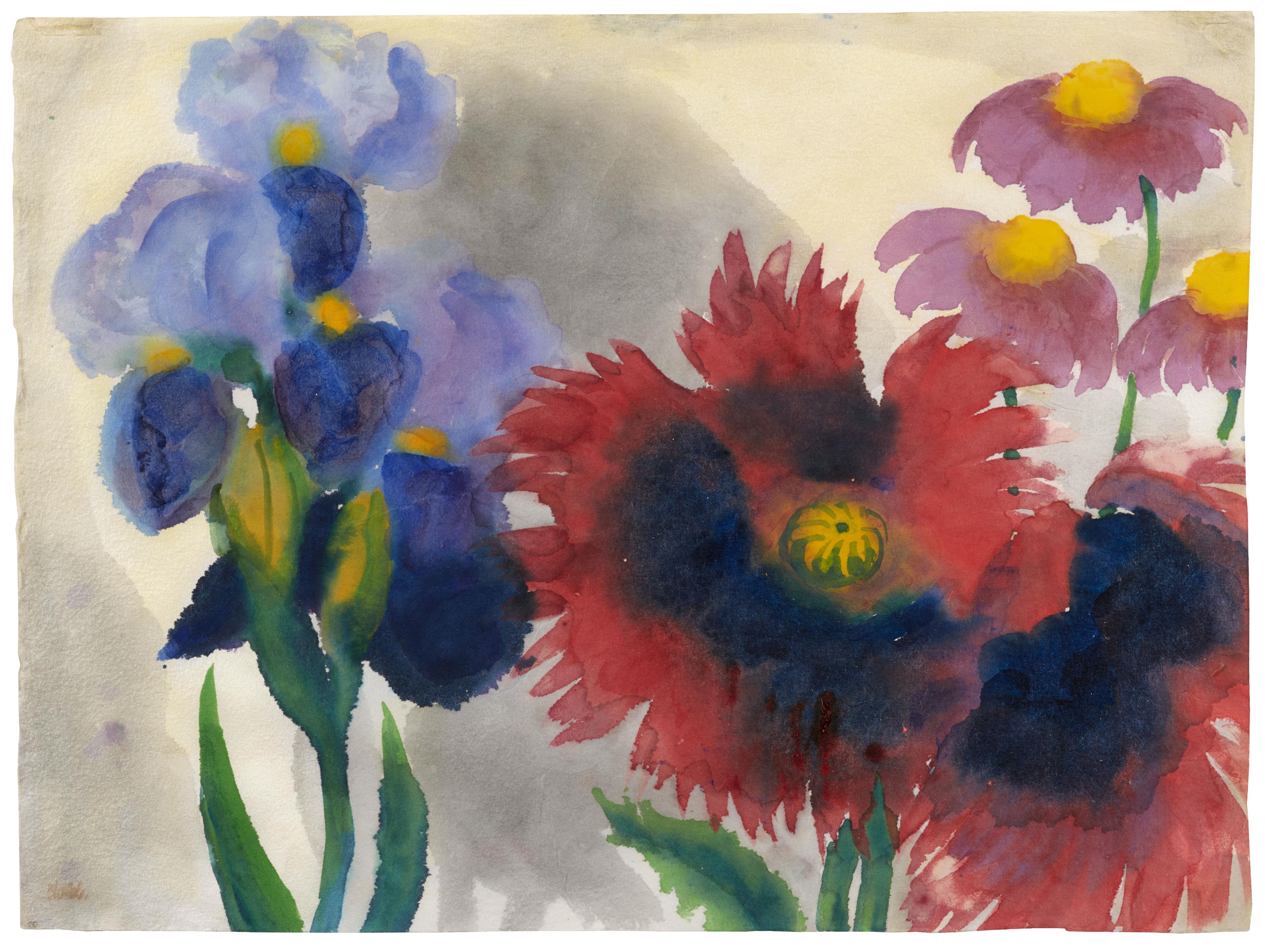 Emil Nolde - Iris und Astern