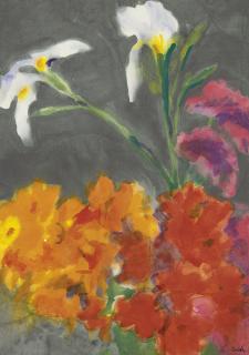 Emil Nolde - Iris und Sommerblumen