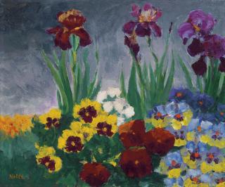 Emil Nolde - Iris und Stiefmütterchen