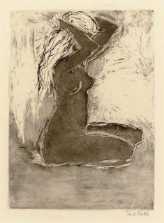 Emil Nolde - Kniendes Mädchen (Schiefler/Mosel 76)