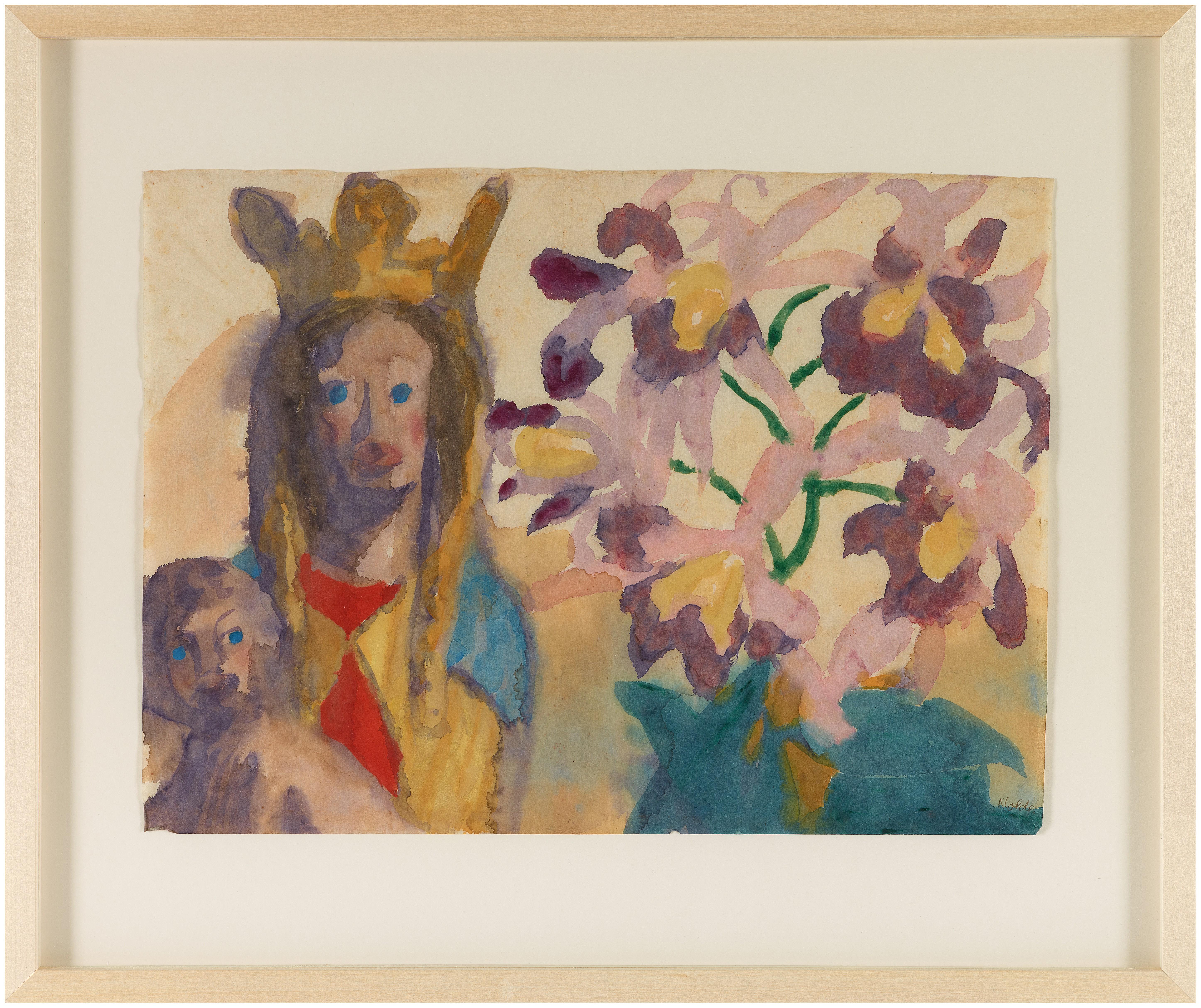 Emil Nolde - Madonnenstillleben mit Orchideen (Madonna Still Life with Orchids)