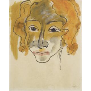 Emil Nolde - Mädchenkopf (Head Of A Girl)