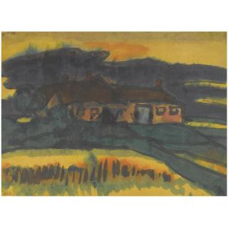 Emil Nolde - Marschlandschaft Mit Bauerngehöft (Marsh Landscape With Farmhouse)