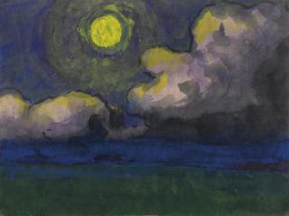 Emil Nolde - Mond über der Marsch