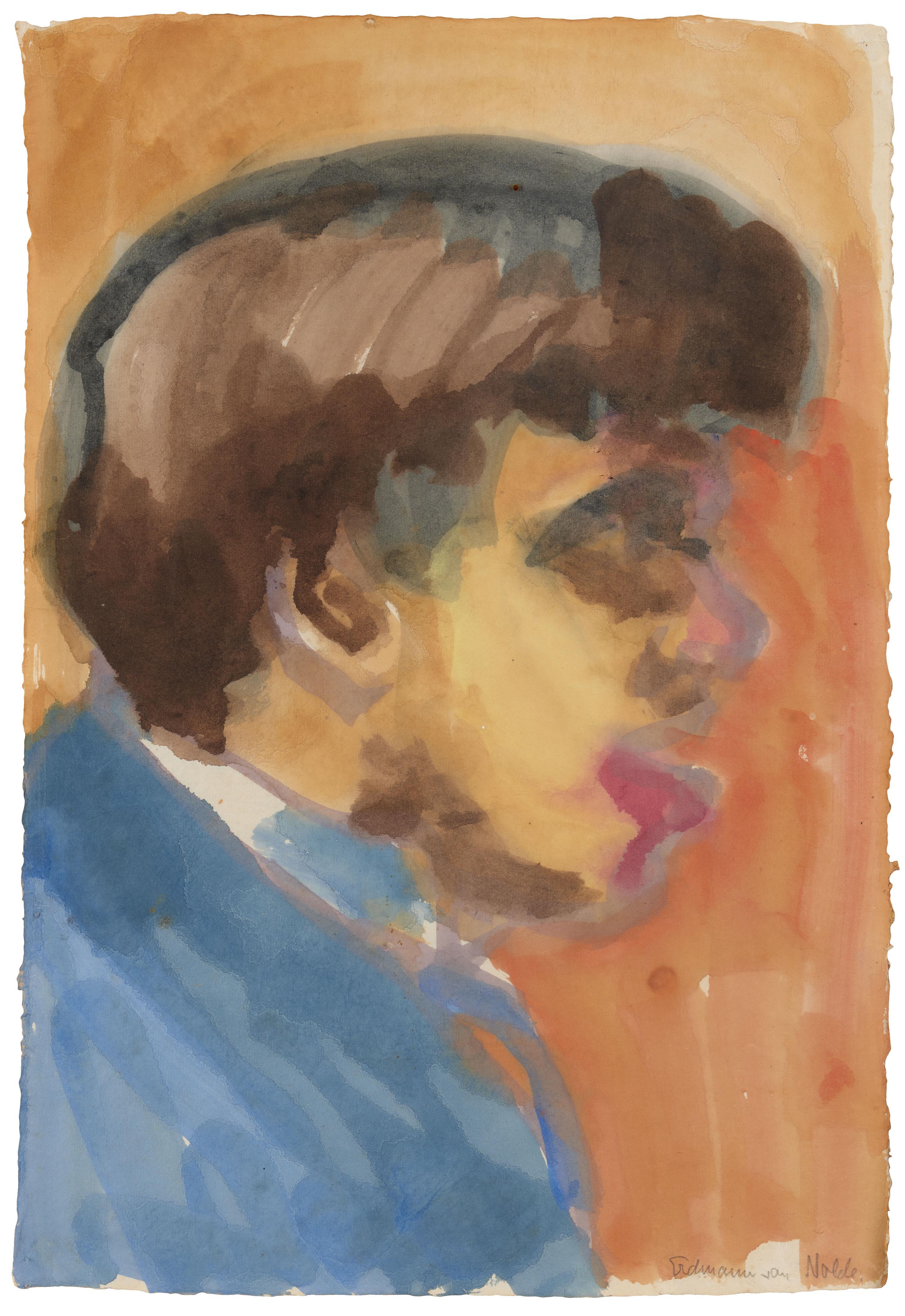 Emil Nolde - Portrait des Musikers Erdmann