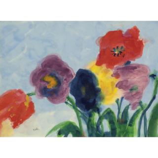 Emil Nolde - Roter Und Blauer Mohn (Red And Blue Poppies)