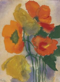 Emil Nolde - Roter und gelber Mohn