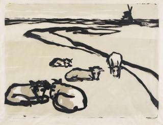 Emil Nolde - Ruhende Kühe