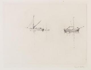 Emil Nolde - Schiffe bei Windstille (Ruhende Schiffe)