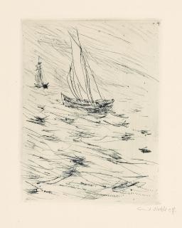 Emil Nolde - Schiffe im Wind