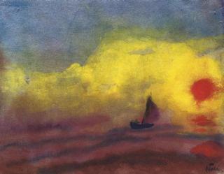 Emil Nolde - Segler und sinkende Sonne