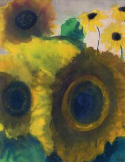 Emil Nolde - Sonnenbluhmen (Sunflowers)