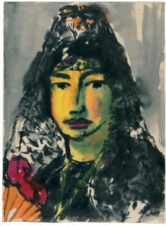 Emil Nolde - Spanisches Mädchen.