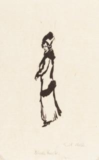 Emil Nolde - Stehende Frau (klein).