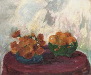Emil Nolde - Stilleben (Orangen und gelbe Blumen)