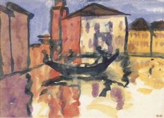 Emil Nolde - Szene aus Venedig
