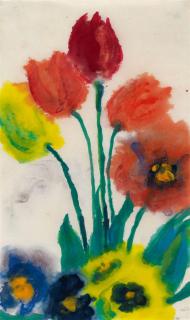 Emil Nolde - Tulpen, Mohn und Stiefmütterchen