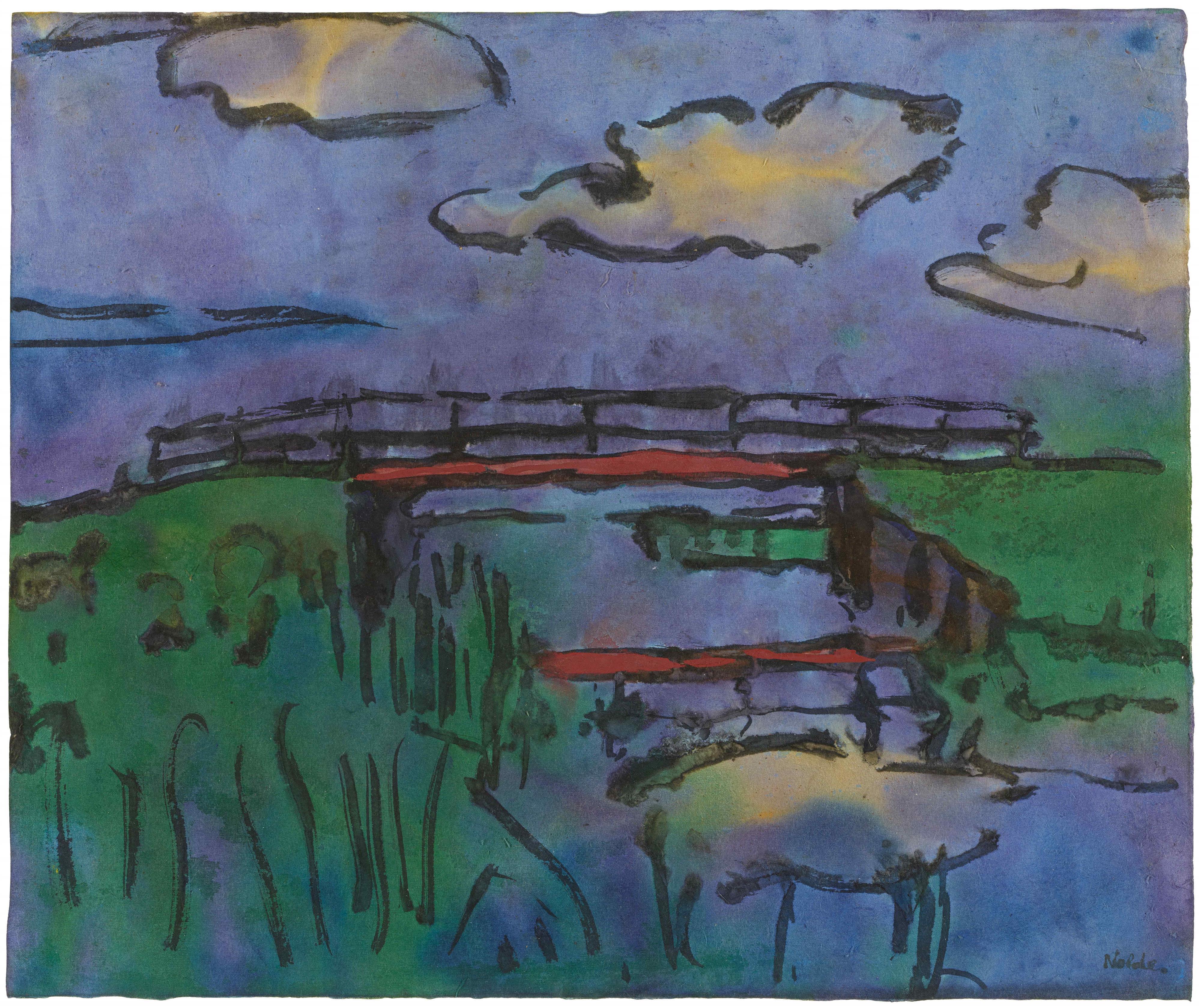 Emil Nolde - Wolken über der Marsch