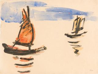 Emil Nolde - Zwei Dschunken.