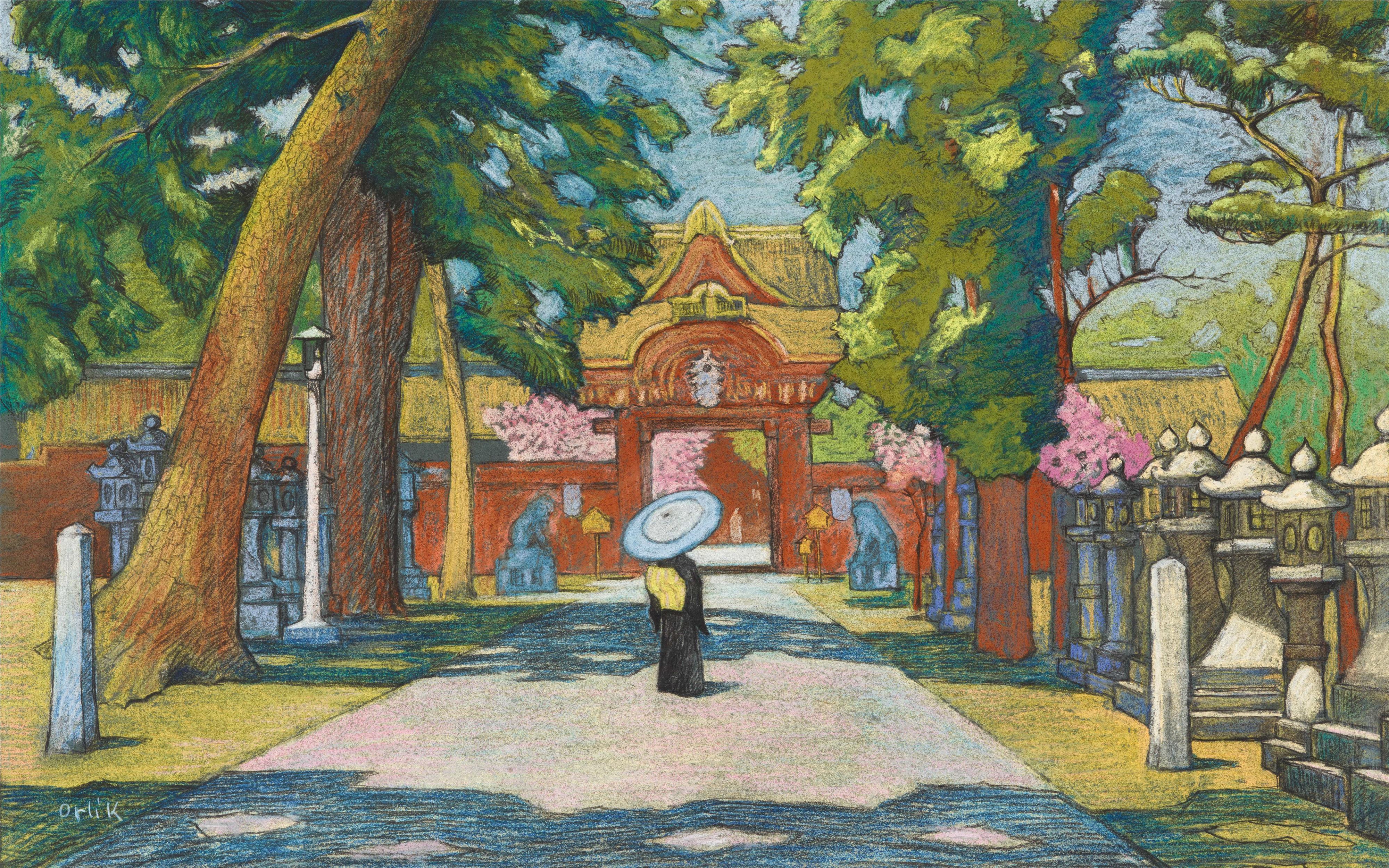 Emil Orlik - Japanischer Garten