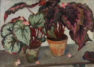 Emil Orlik - Stillleben mit Begonien.