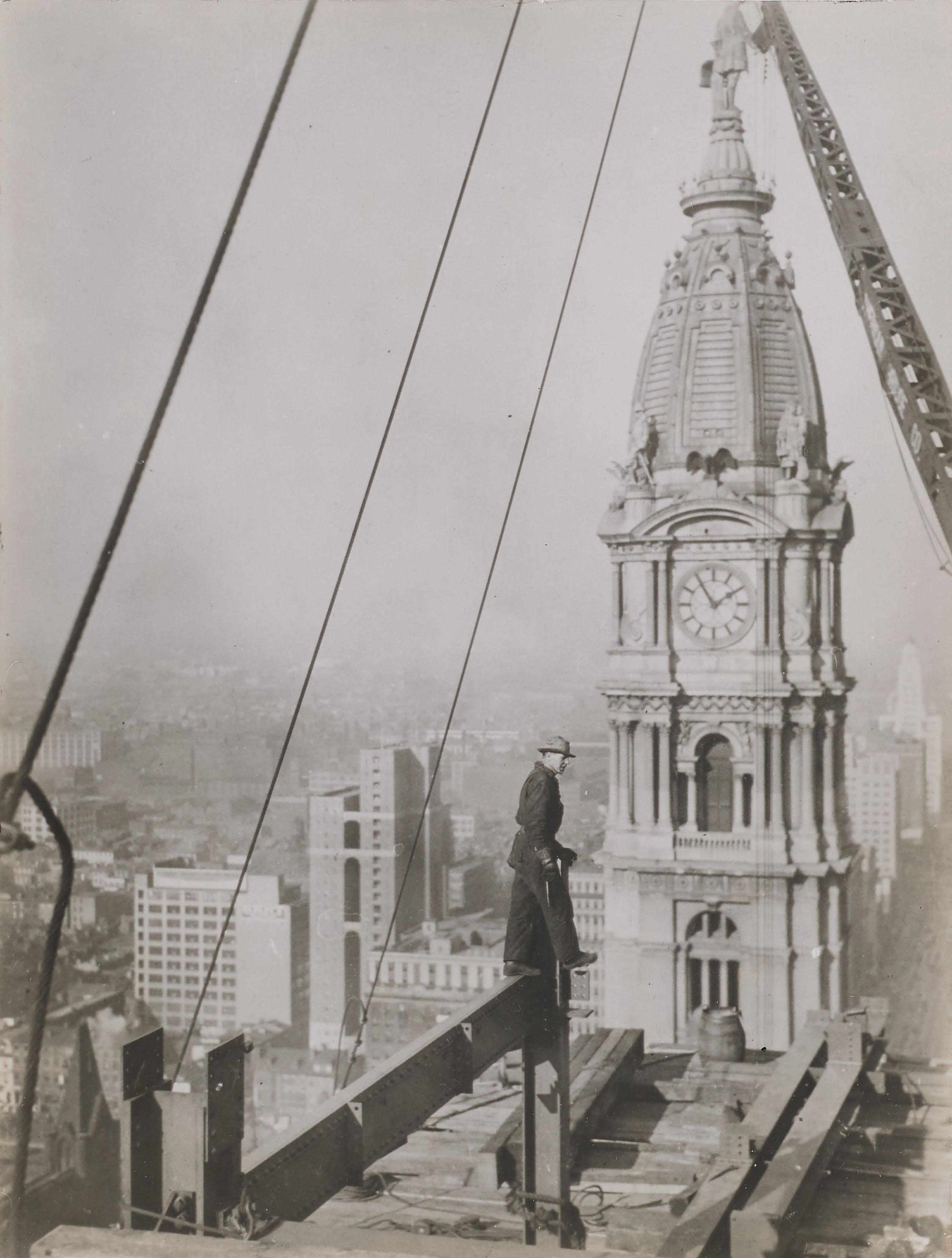 Emil Otto Hoppé - Skyscraper Construction, Philadelphia, 1926