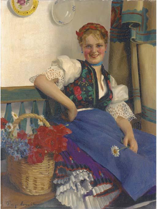 Emil Pap - The flower girl