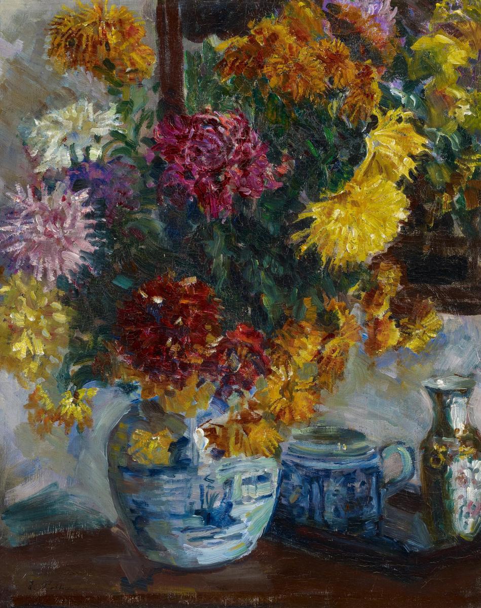 Emil Pottner - Stillleben mit Astern