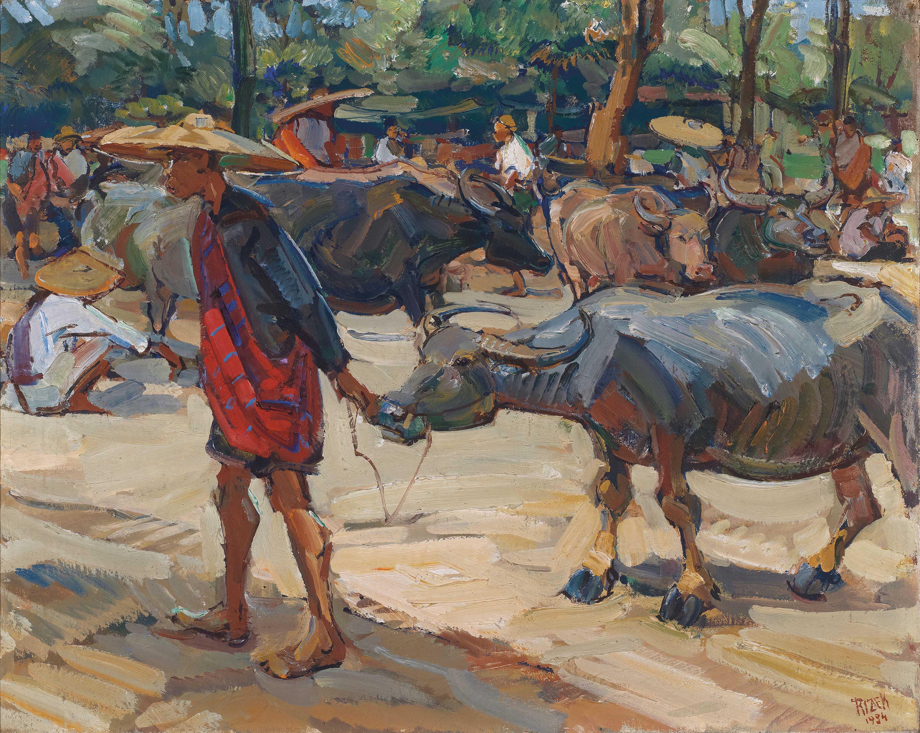 Emil Rizek - Balinese Market Scene