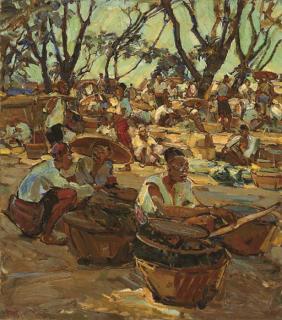 Emil Rizek - Market scene