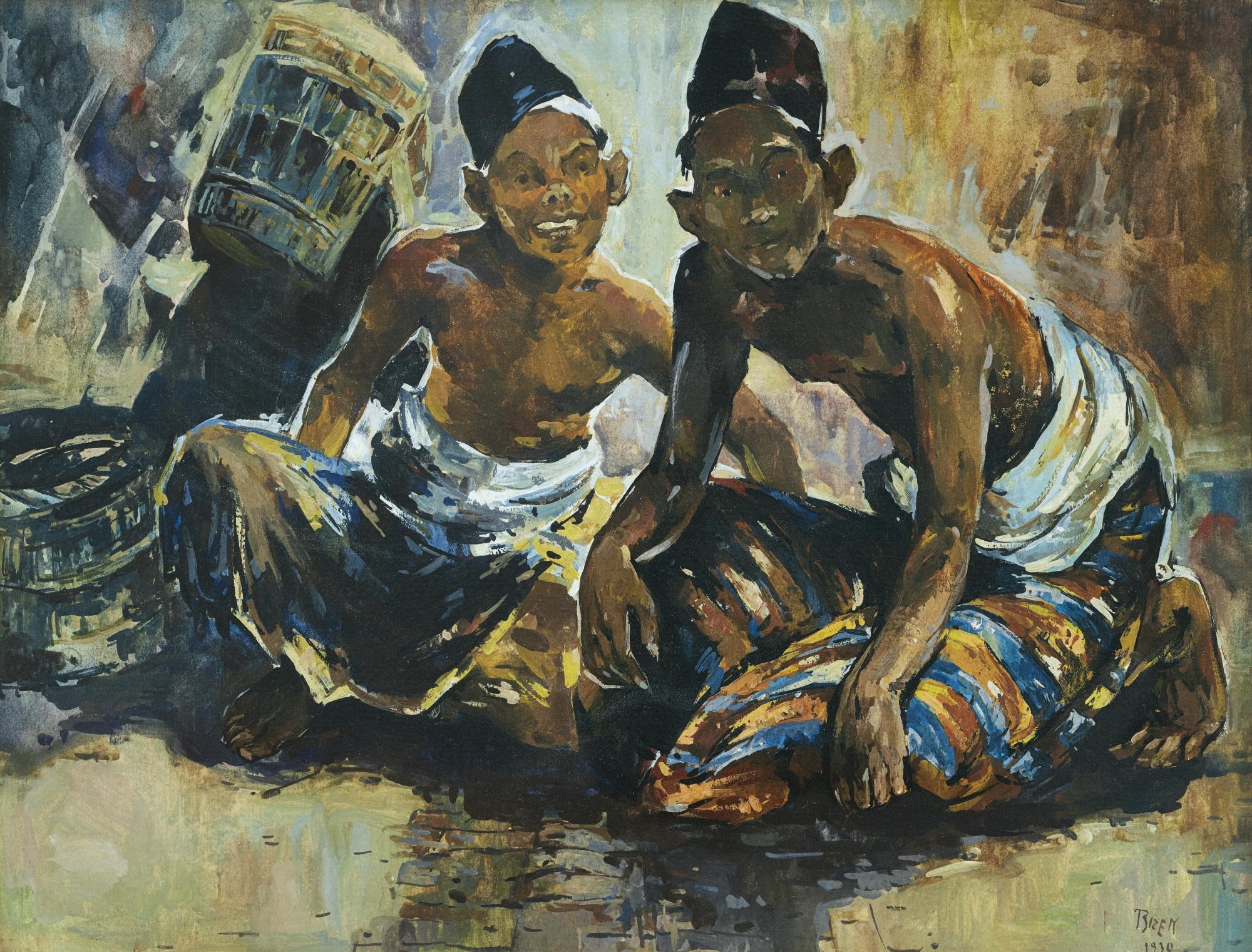 Emil Rizek - Two Indonesian Men