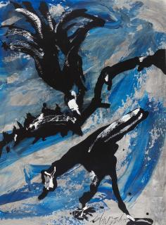 Emil Schumacher - Bergdohlen B 49.