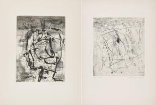 Emil Schumacher - Konvolut von 2 Radierungen.